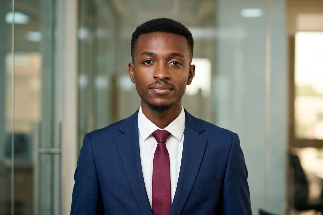 Professional portrait of Amos Addae